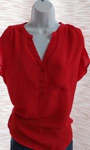 NY&Co split neck blouse